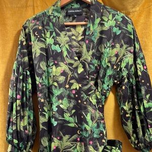 Cynthia Rowley wrap mid dress🤎